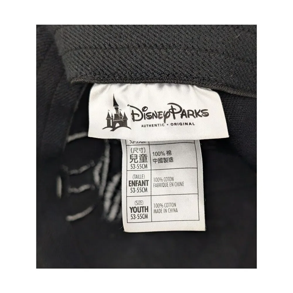 Disney Parks Angry Mickey Mouse‎ Hat Youth Black Graffiti Streetwear